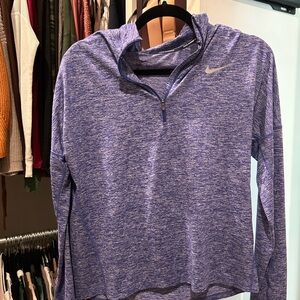 Nike heathered purple quarter zip